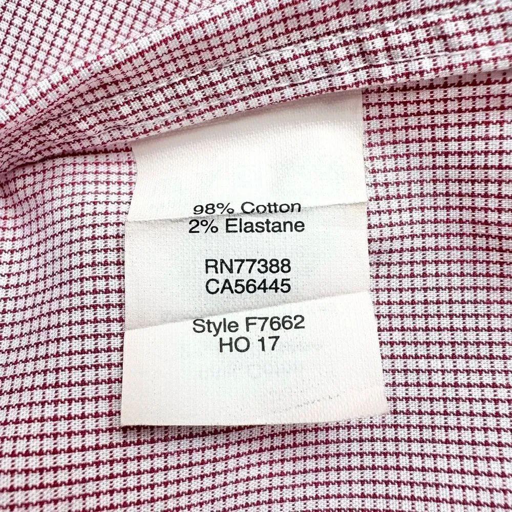 🔃J. Crew Men’s Red Long Sleeve Button Down Dress Shirt